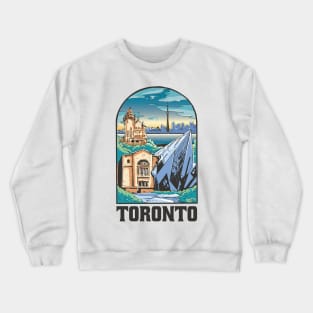 Toronto City Canada Landscape Crewneck Sweatshirt